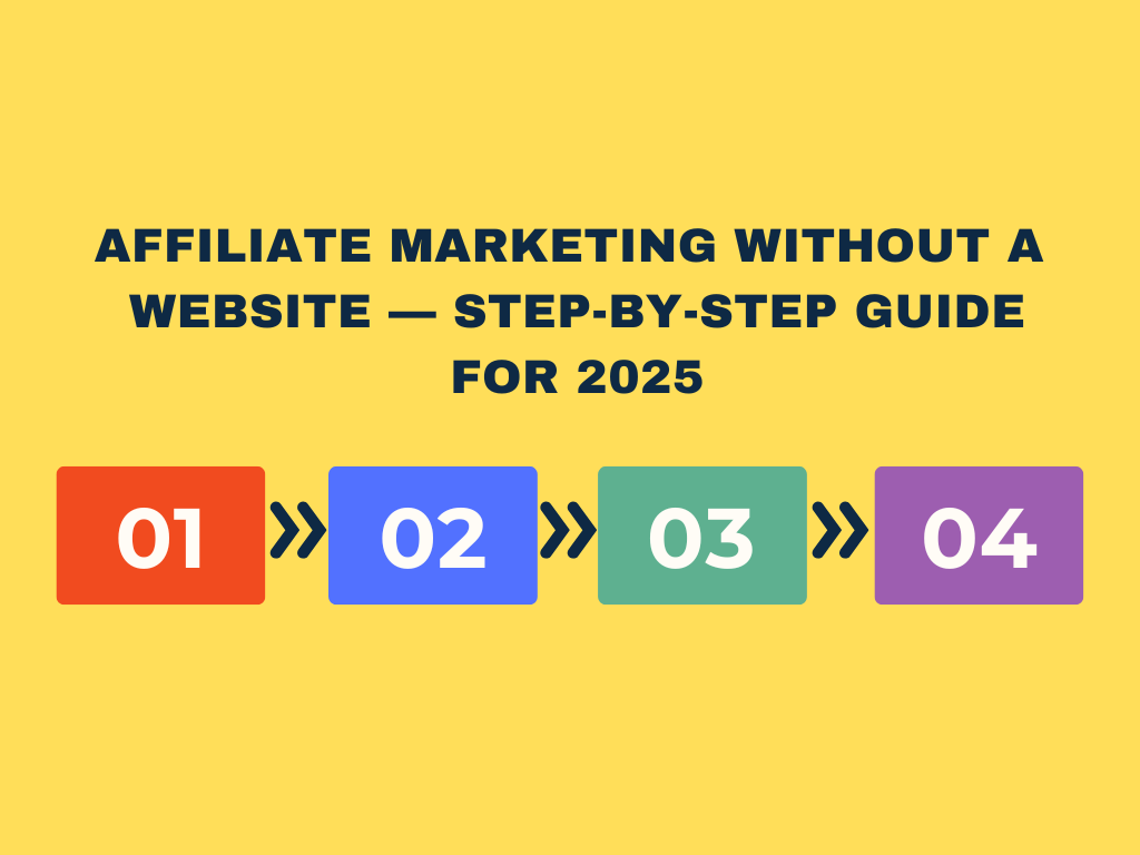 Affiliate Marketing Without a Website - Step-by-Step Guide for 2025
