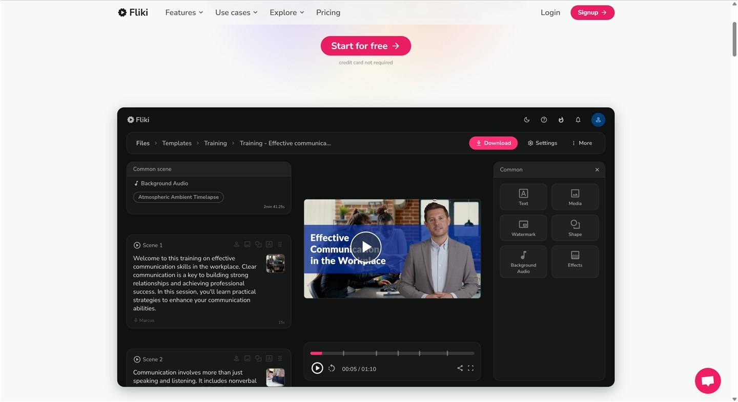 Is Fliki - AI Video Generator what you are looking for?